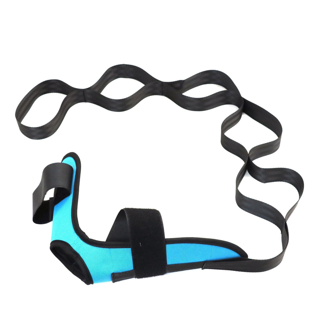 Yoga Stretching Band with Segmented Adjustment and Auxiliary Foot Stretching Band