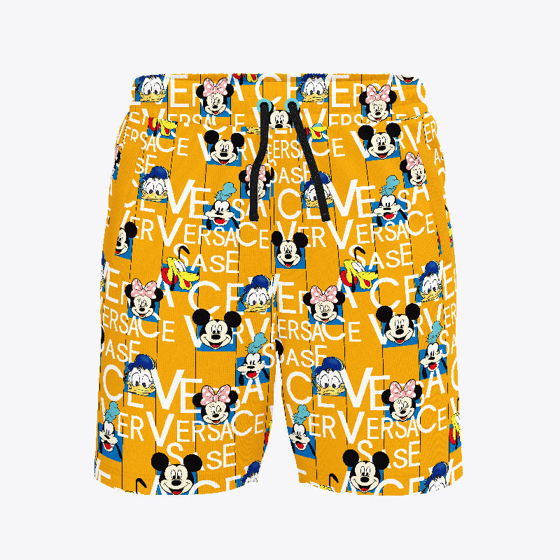 Casual Loose Plus Size Men's Beach Shorts Quick-Dry Five-Point Shorts forBeach Vacation