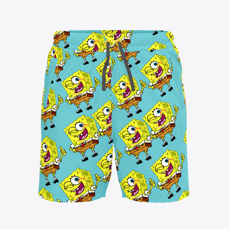 Casual Loose Plus Size Men's Beach Shorts Quick-Dry Five-Point Shorts forBeach Vacation