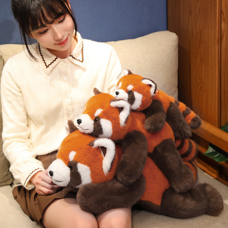 New Simulation Raccoon Plush Toy Animal Doll Small Raccoon Stuffed Animal Pillow Birthday Gift Wholesale