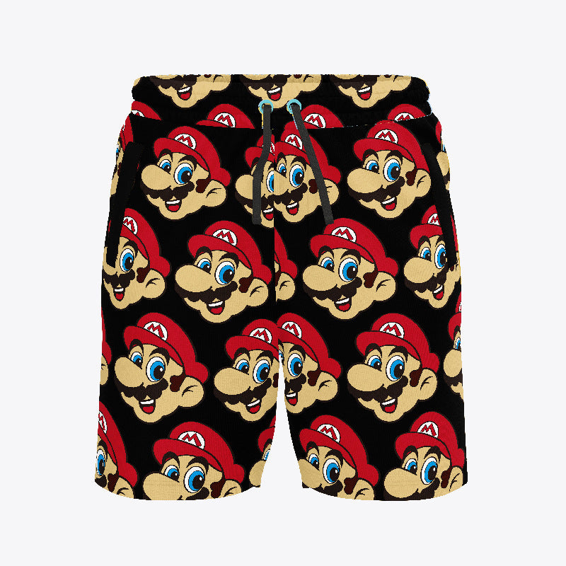 Casual Loose Plus Size Men's Beach Shorts Quick-Dry Five-Point Shorts forBeach Vacation