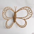 Scandinavian Style Woven Decorative Grass Butterfly Wall Hanging for Home, Hotel, Photo Props and Interior Decoration