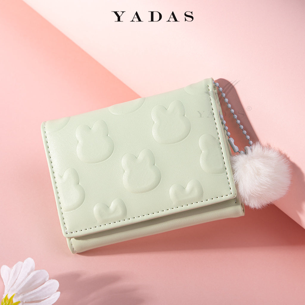 Women's Small Wallet Wholesale Rabbit Embossed PU Compact Coin Purse Wallet
