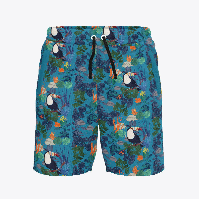 Casual Loose Plus Size Men's Beach Shorts Quick-Dry Five-Point Shorts forBeach Vacation