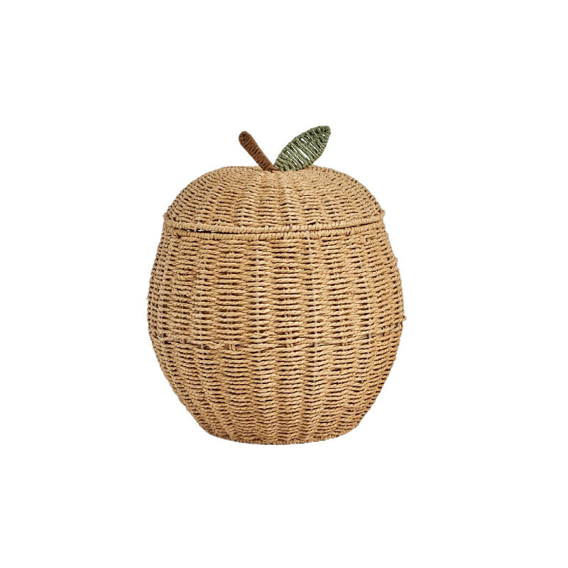 Wholesale Handmade Woven Storage Basket, Snow Pear Fruit Style, Organizer Basket, Desk Trinket Basket, Home Decor Basket