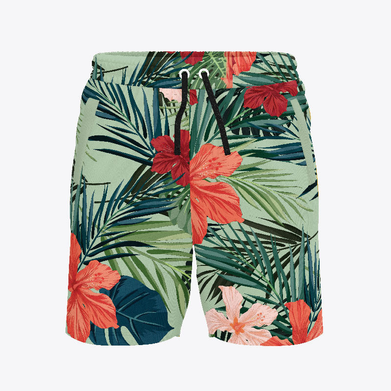 Casual Loose Plus Size Men's Beach Shorts Quick-Dry Five-Point Shorts forBeach Vacation