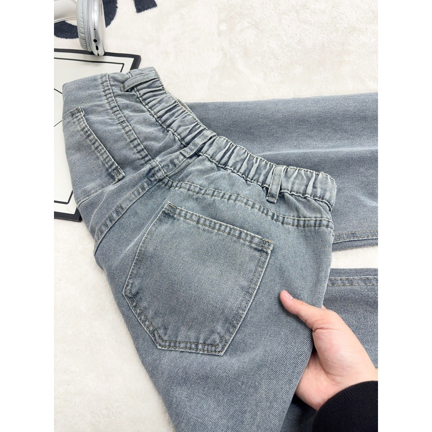 Denim Pants for Men, High-Street Vibe, Stretch Slim Fit, Tapered Straight Leg Pants
