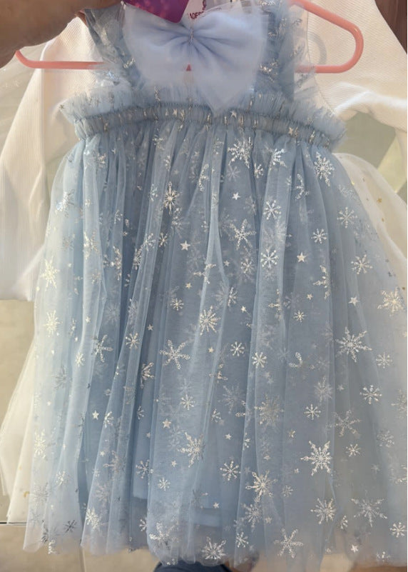 INS Summer New Style Strap Girls Dress Embroidered Sweet Tulle Dress Children's Formal Dress Princess Dress Wholesale