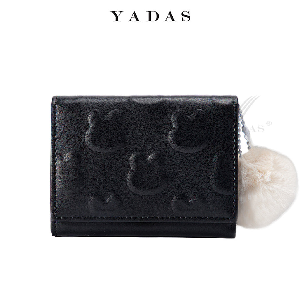 Women's Small Wallet Wholesale Rabbit Embossed PU Compact Coin Purse Wallet