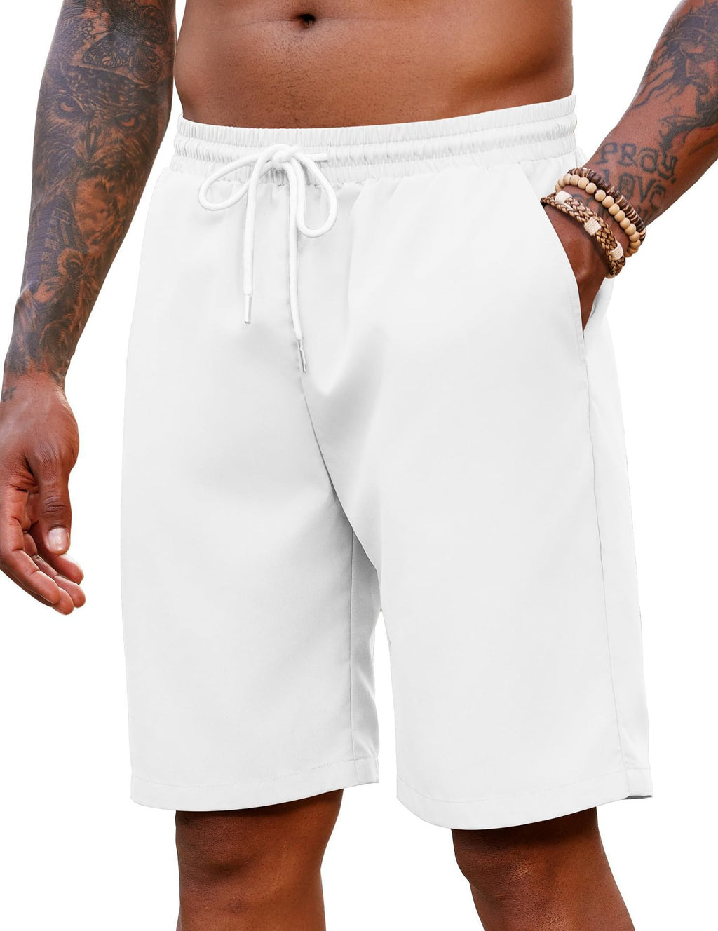 Casual Loose Plus Size Men's Beach Shorts Quick-Dry Five-Point Shorts forBeach Vacation