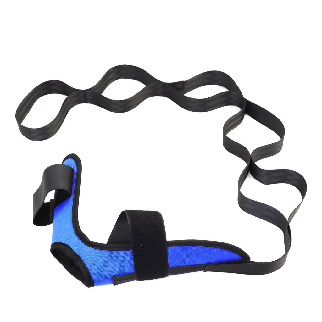 Yoga Stretching Band with Segmented Adjustment and Auxiliary Foot Stretching Band