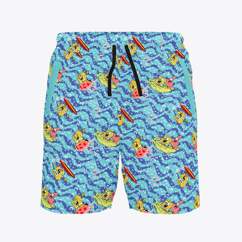 Casual Loose Plus Size Men's Beach Shorts Quick-Dry Five-Point Shorts forBeach Vacation