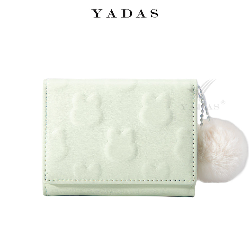 Women's Small Wallet Wholesale Rabbit Embossed PU Compact Coin Purse Wallet