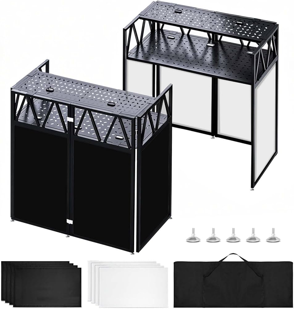 Portable DJ Booth Facade Stand