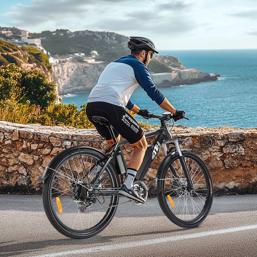 Electric Bike for Adults, 26" Electric Mountain Bike Peak-1000W Brushless Motor 23+MPH & 48V 13Ah Removable Battery Up to 65 Miles, Electric Bicycle with 21-Speed Gear, UL 2849 Cert