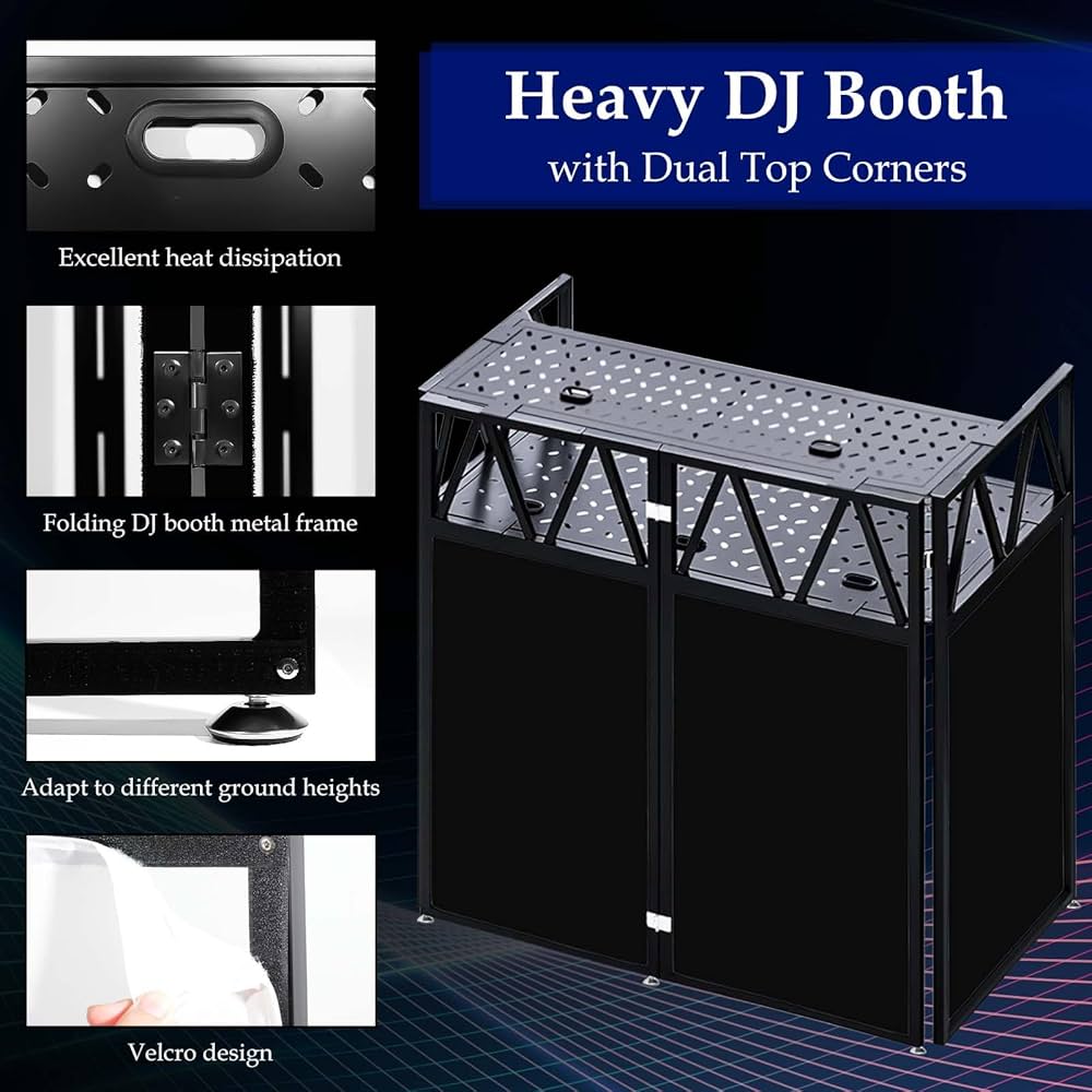 Portable DJ Booth Facade Stand