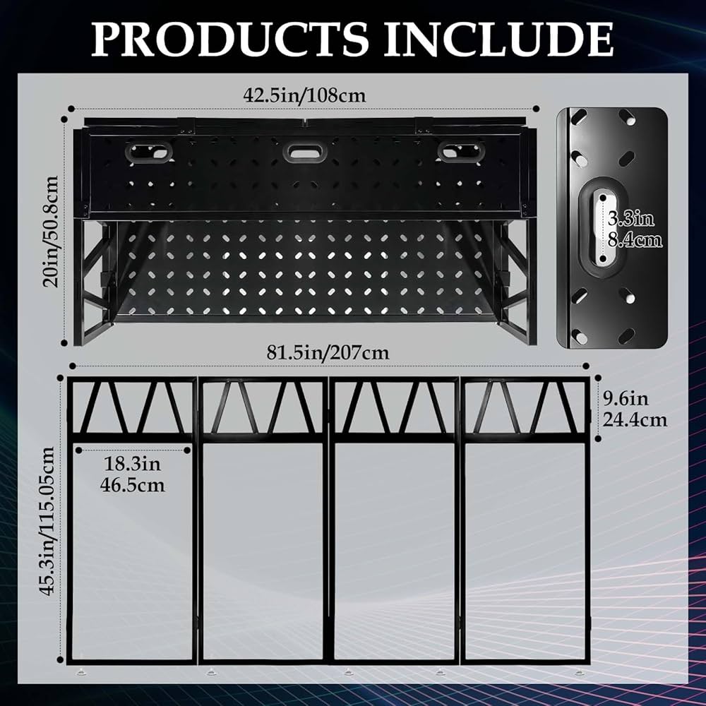 Portable DJ Booth Facade Stand