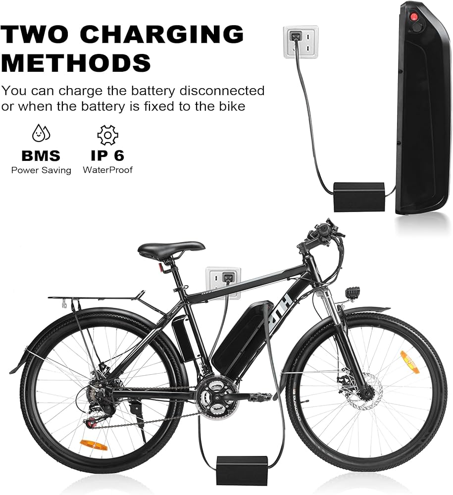 Electric Bike for Adults, 26" Electric Mountain Bike Peak-1000W Brushless Motor 23+MPH & 48V 13Ah Removable Battery Up to 65 Miles, Electric Bicycle with 21-Speed Gear, UL 2849 Cert